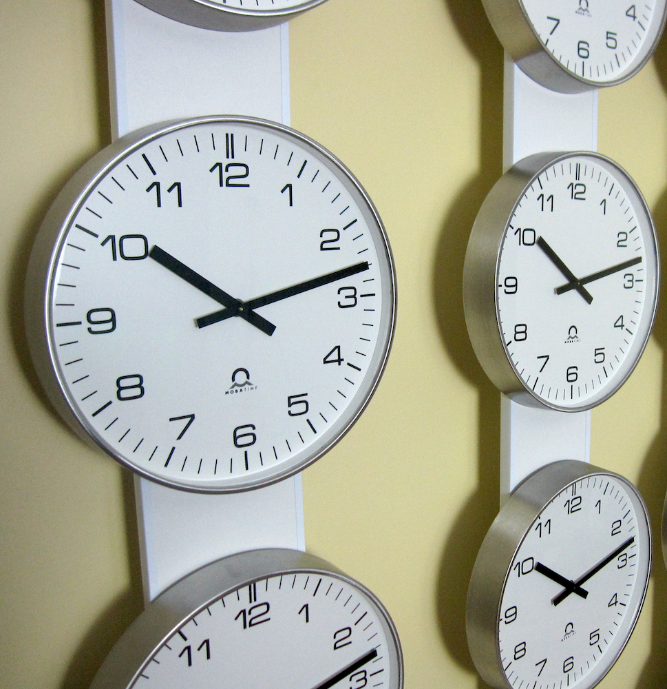  Mobatime FLEX clocks by Time Sense